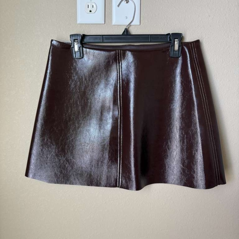 H&M COATED MINI SKIRT - Picture 9 of 9